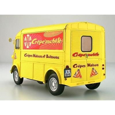 シトロエン　タイプＨ　クレープモービル　1/24 Amazon | エブロ 1/24 シトロエンHバン クレープモバイルタイプ