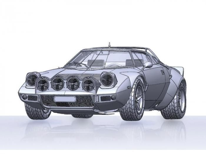 イタレリ】4714)1/12 ランチア ストラトス HF Gr.4 モンテカルロ 1977