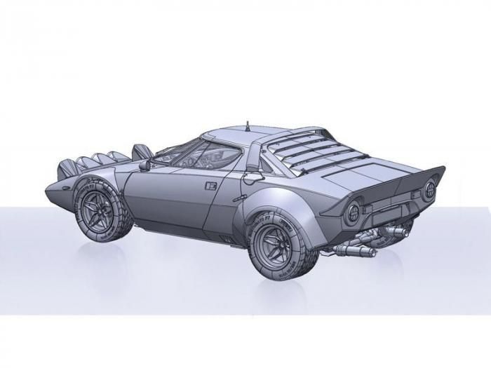 イタレリ】4714)1/12 ランチア ストラトス HF Gr.4 モンテカルロ