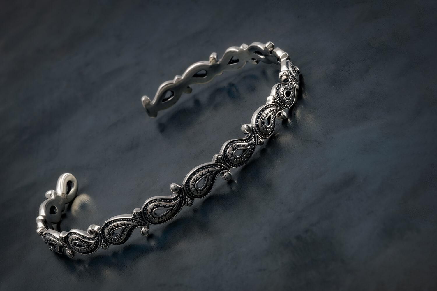 シルバー バングル 幅6mm 18cm いぶし加工 9-2664-01 シルバー バングル 幅6mm 18cm いぶし加工 9-2664-01