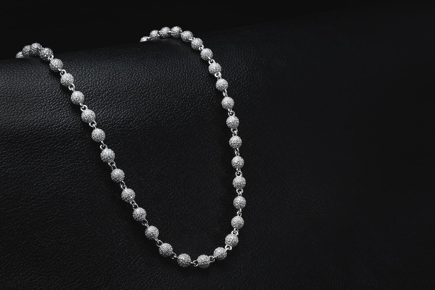 シルバー ボールネックレス 幅5mm 50cm-53cm AHN-24002 シルバー ボールネックレス 幅5mm 50cm-53cm AHN-24002