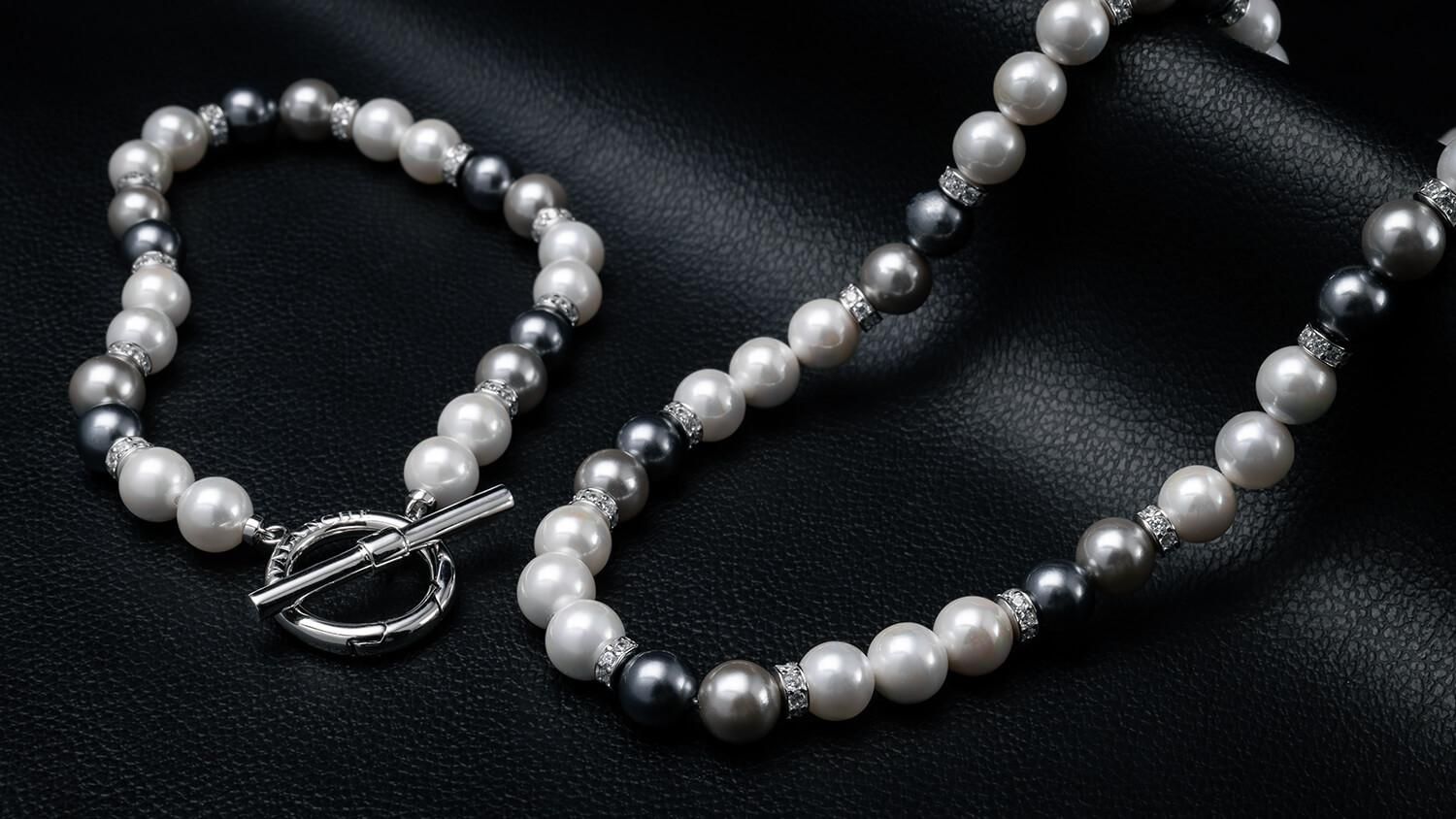 シルバー パールネックレス 幅7mm 45cm-50cm ASPN-002 シルバー パールネックレス 幅7mm 45cm-50cm ASPN-002