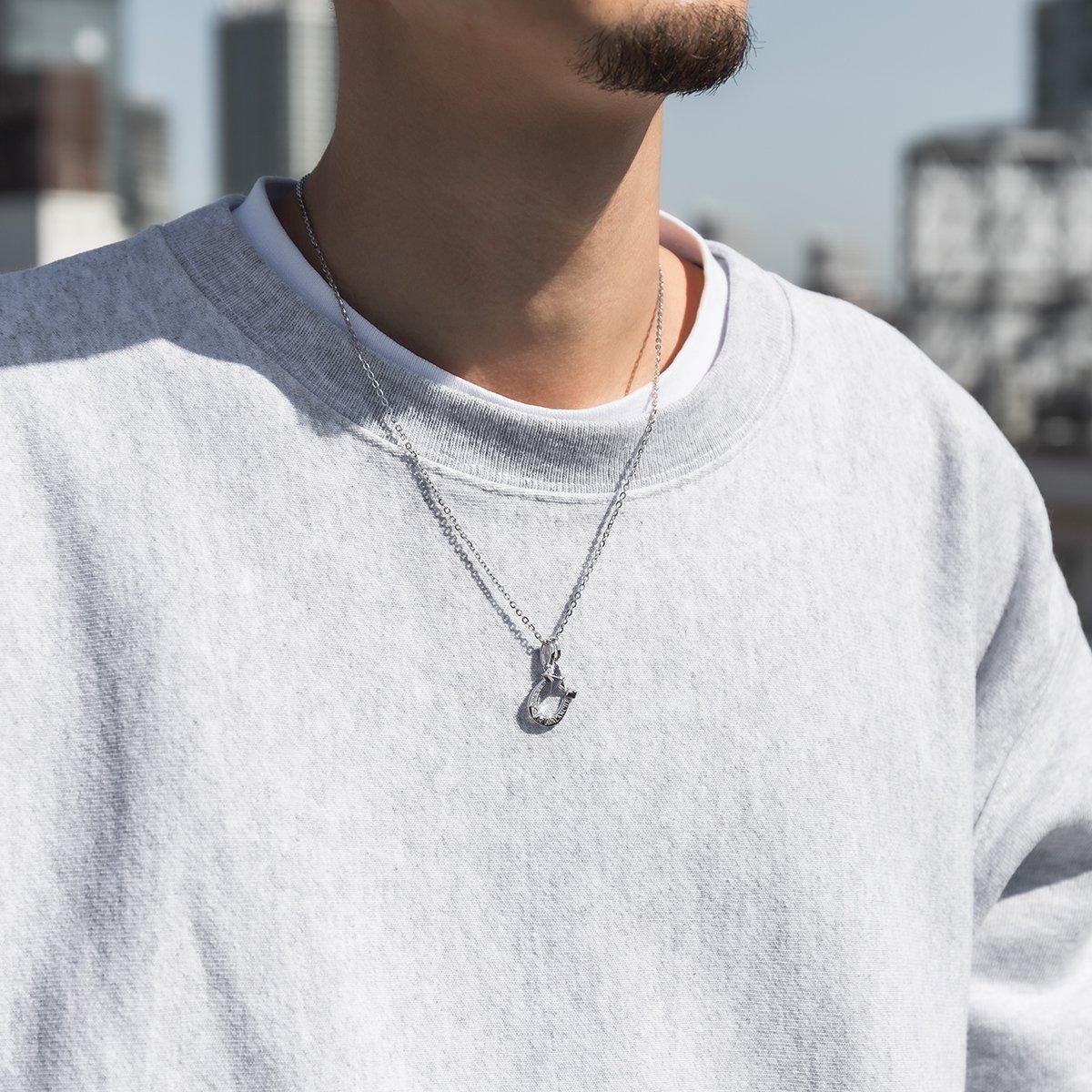 10K ホワイトゴールド ネックレス&ペンダント 45cm-50cm Mサイズ 10K ホワイトゴールド ネックレス&ペンダント 45cm-50cm Mサイズ