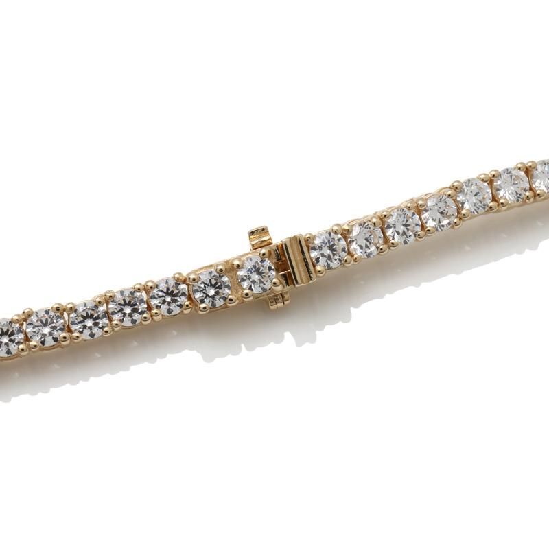 10K イエローゴールド テニスネックレス 幅3.6mm 45cm 10K イエローゴールド テニスネックレス 幅3.6mm 45cm