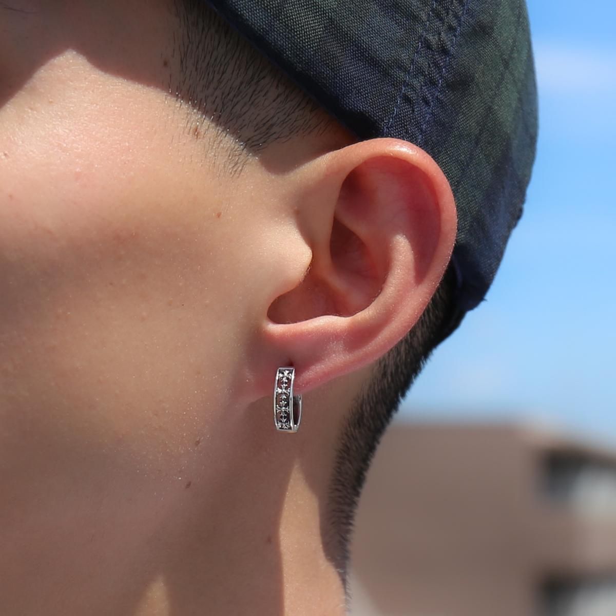 シルバー ピアス 14.5mm いぶし加工 - AVALANCHE OFFICIAL STORE シルバー ピアス 14.5mm いぶし加工 - AVALANCHE OFFICIAL STORE