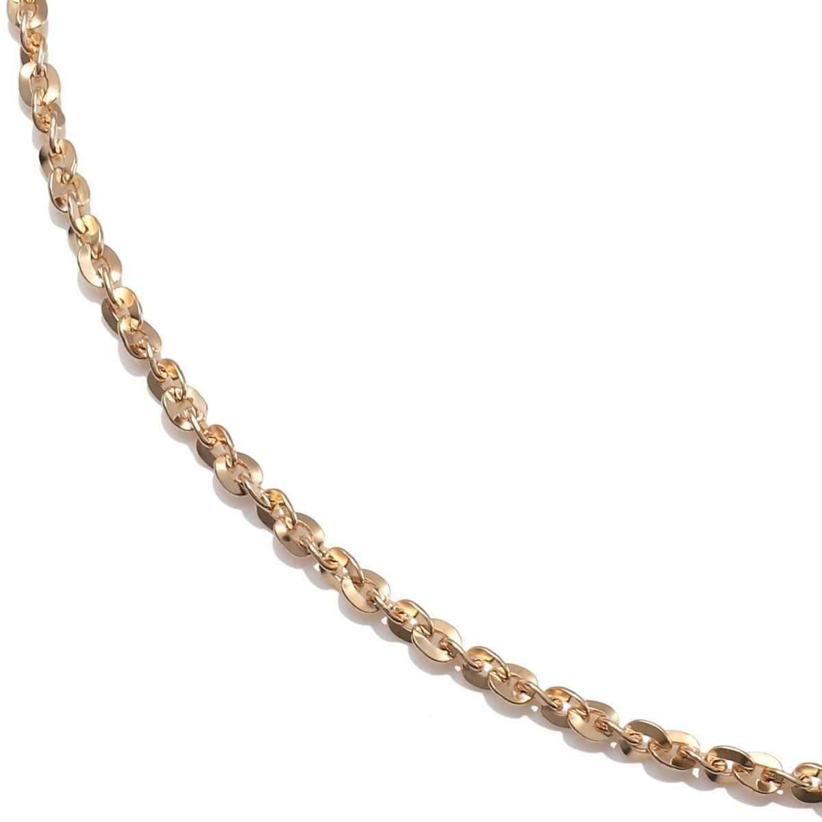 10K イエローゴールド ネックレス 幅2mm 40cm-60cm 250A2SFN 