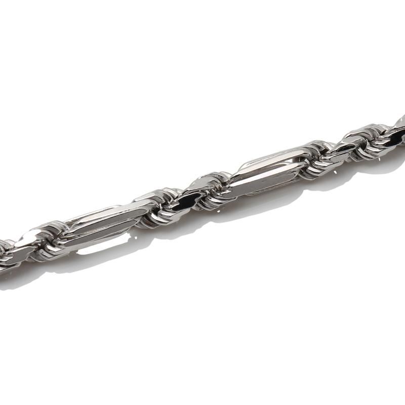 シルバー フィガロープブレスレット 幅4.5mm 19cm-20cm 090FRD シルバー フィガロープブレスレット 幅4.5mm 19cm-20cm 090FRD