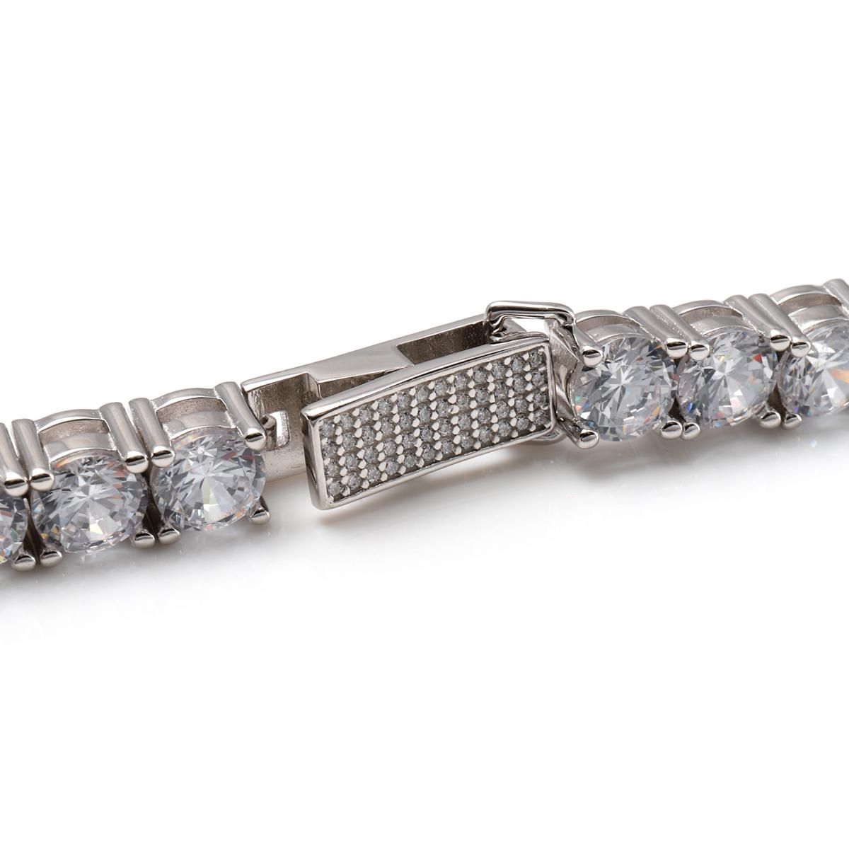 シルバー テニスブレスレット 幅5mm 18cm-20cm AHBL-D042-5MM シルバー テニスブレスレット 幅5mm 18cm-20cm AHBL-D042-5MM