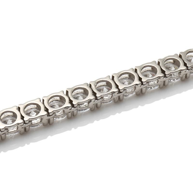 avalanche シルバー925 テニスネックレス 41cm 4mmジルコニア