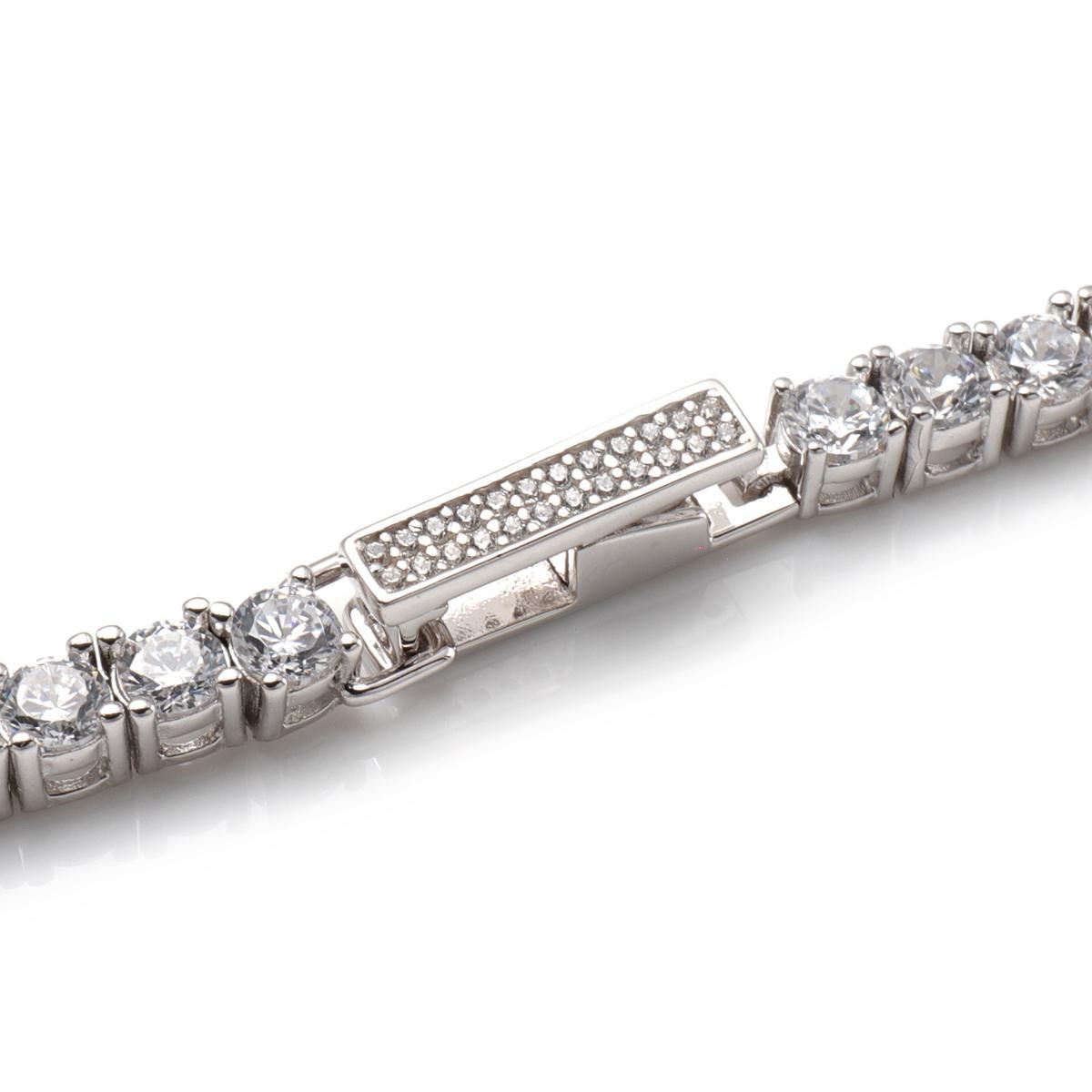 シルバー テニスネックレス 幅3mm 40cm-60cm AHNL-D001-3MM シルバー テニスネックレス 幅3mm 40cm-60cm AHNL-D001-3MM