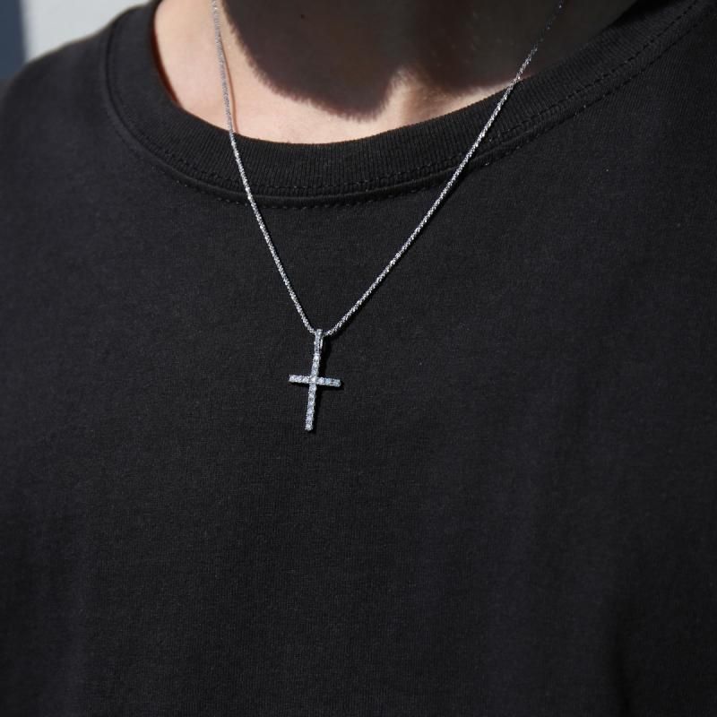 A*P様 誰でもどうぞavalanche.ダイヤモンド.10k .クロス.ペンダ ダイヤモンド 10K ホワイトゴールド ペンダント P8033-10W - AVALANCHE