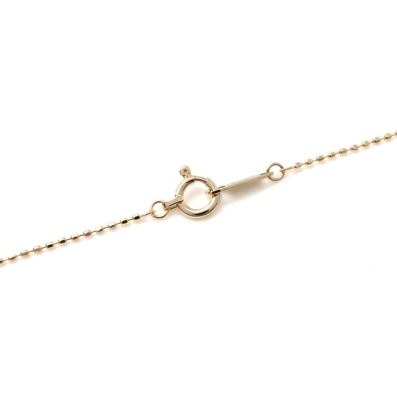 10K イエローゴールド カットボールネックレス 幅0.8mm 40cm CB0 10K イエローゴールド カットボールネックレス 幅0.8mm 40cm CB0