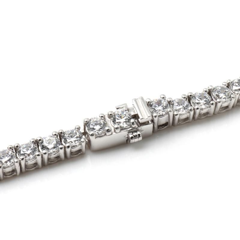 10K ホワイトゴールド テニスネックレス 幅3.6mm 45cm-50cm 3 10K ホワイトゴールド テニスネックレス 幅3.6mm 45cm-50cm 3