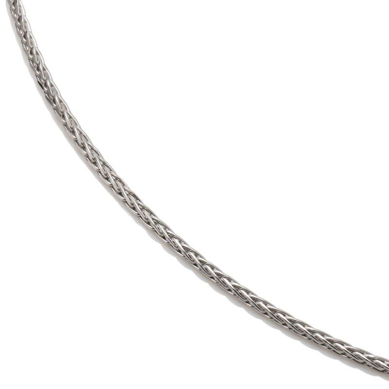 10K ホワイトゴールド スピガネックレス 幅0.8mm 50cm TSP-25DC4 10K ホワイトゴールド スピガネックレス 幅0.8mm 50cm TSP-25DC4