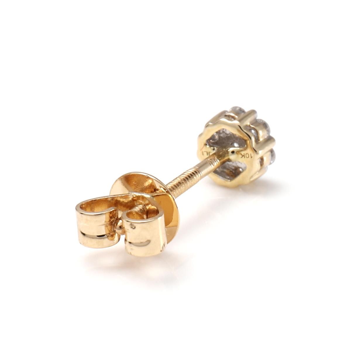 ダイヤモンド 10K イエローゴールド ピアス 4.5mm A0125664-YG ダイヤモンド 10K イエローゴールド ピアス 4.5mm A0125664-YG