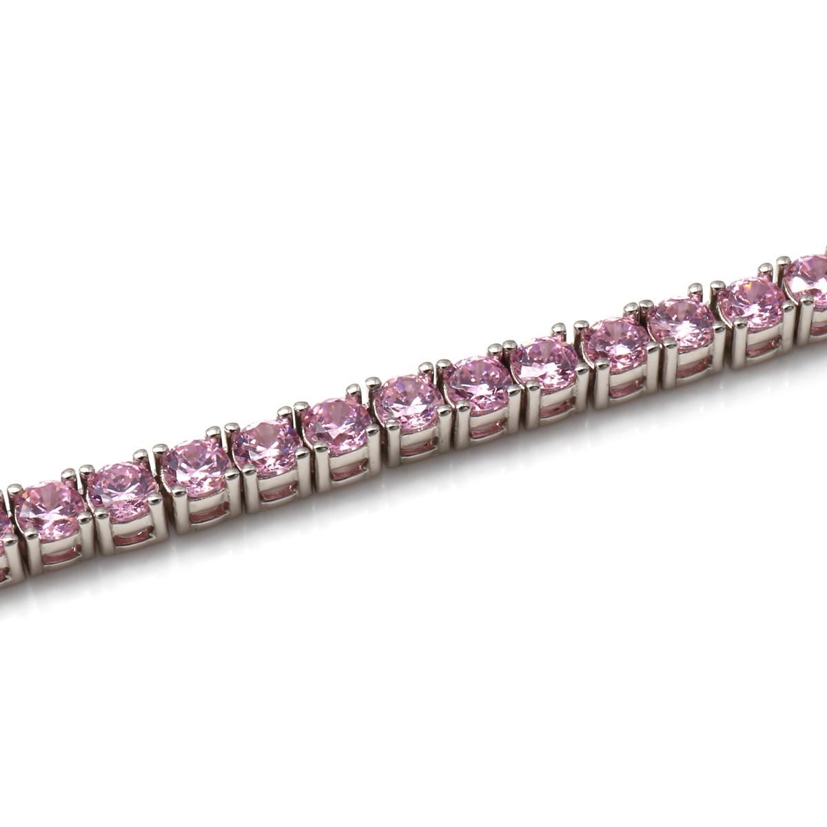 シルバー テニスブレスレット 幅3.5mm 16cm-18cm AHBL-D042-3MM シルバー テニスブレスレット 幅3.5mm 16cm-18cm AHBL-D042-3MM