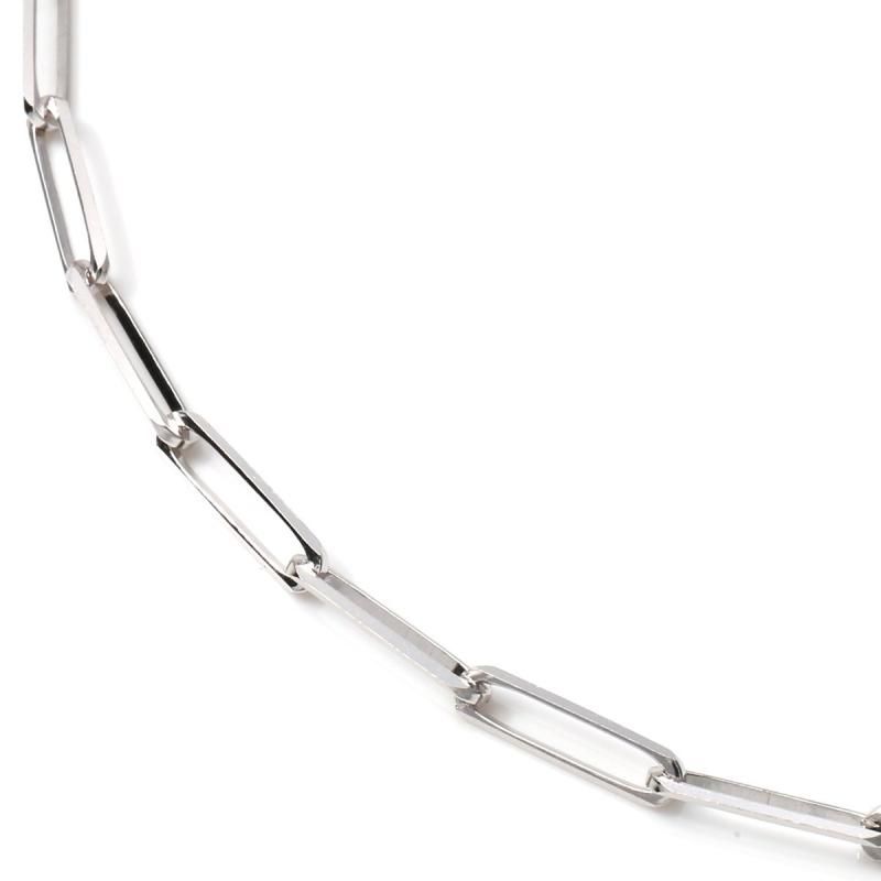 10K ホワイトゴールド フィガロープブレスレット 幅2.8mm 19cm 10K ホワイトゴールド フィガロープブレスレット 幅2.8mm 19cm