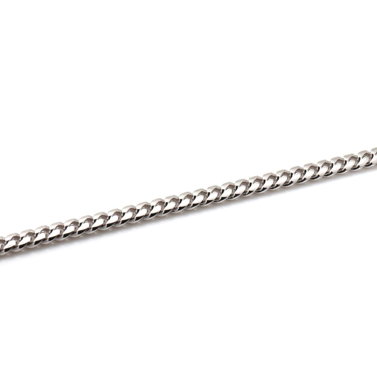 10K ホワイトゴールド マイアミネックレス 幅2mm 45cm-70cm 10K ホワイトゴールド マイアミネックレス 幅2mm 45cm-70cm