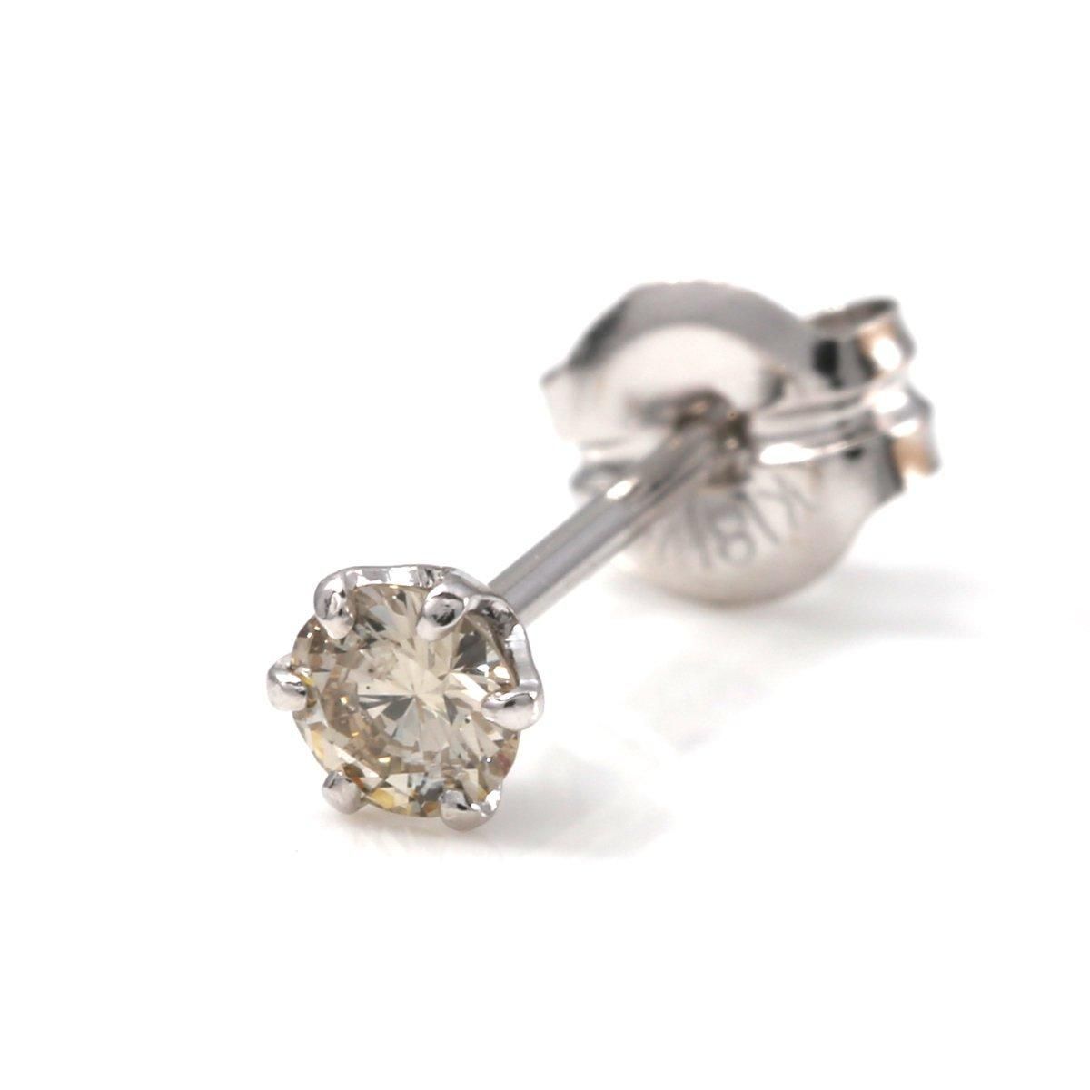 susumuK18ホワイトゴールド　ピアス　ダイヤ0.28 0.28ct 10.4g