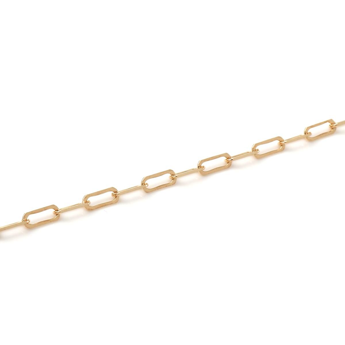 10K イエローゴールド ペーパークリップネックレス 幅2.2mm 41cm 10K イエローゴールド ペーパークリップネックレス 幅2.2mm 41cm