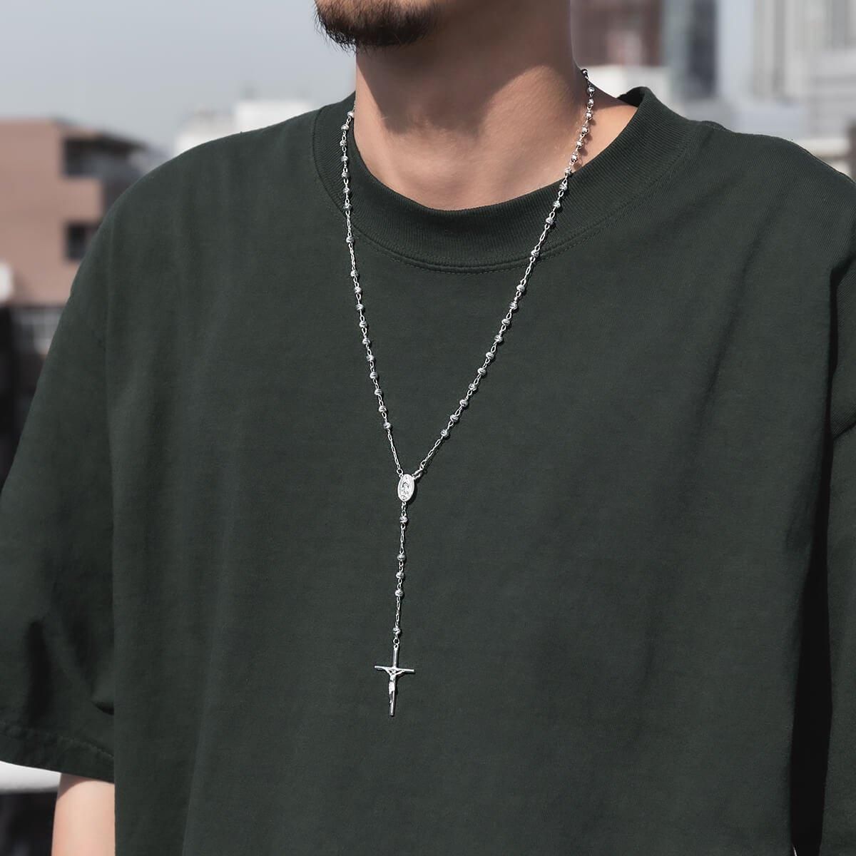 シルバー ロザリオネックレス 56cm ARJP00001-4M - AVALANCHE シルバー ロザリオネックレス 56cm ARJP00001-4M - AVALANCHE