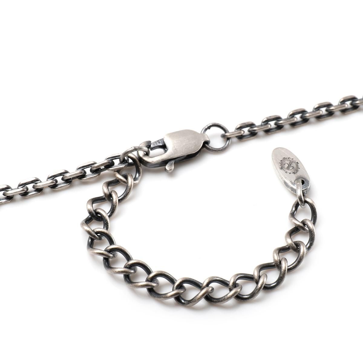 シルバー アズキネックレス 幅2.5mm 45cm-55cm いぶし加工 シルバー アズキネックレス 幅2.5mm 45cm-55cm いぶし加工