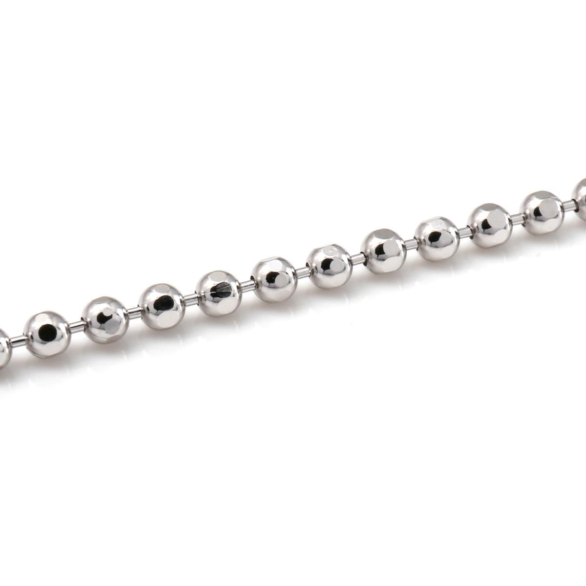 シルバー カットボールネックレス 幅2mm 40cm-60cm 200KPLD シルバー カットボールネックレス 幅2mm 40cm-60cm 200KPLD