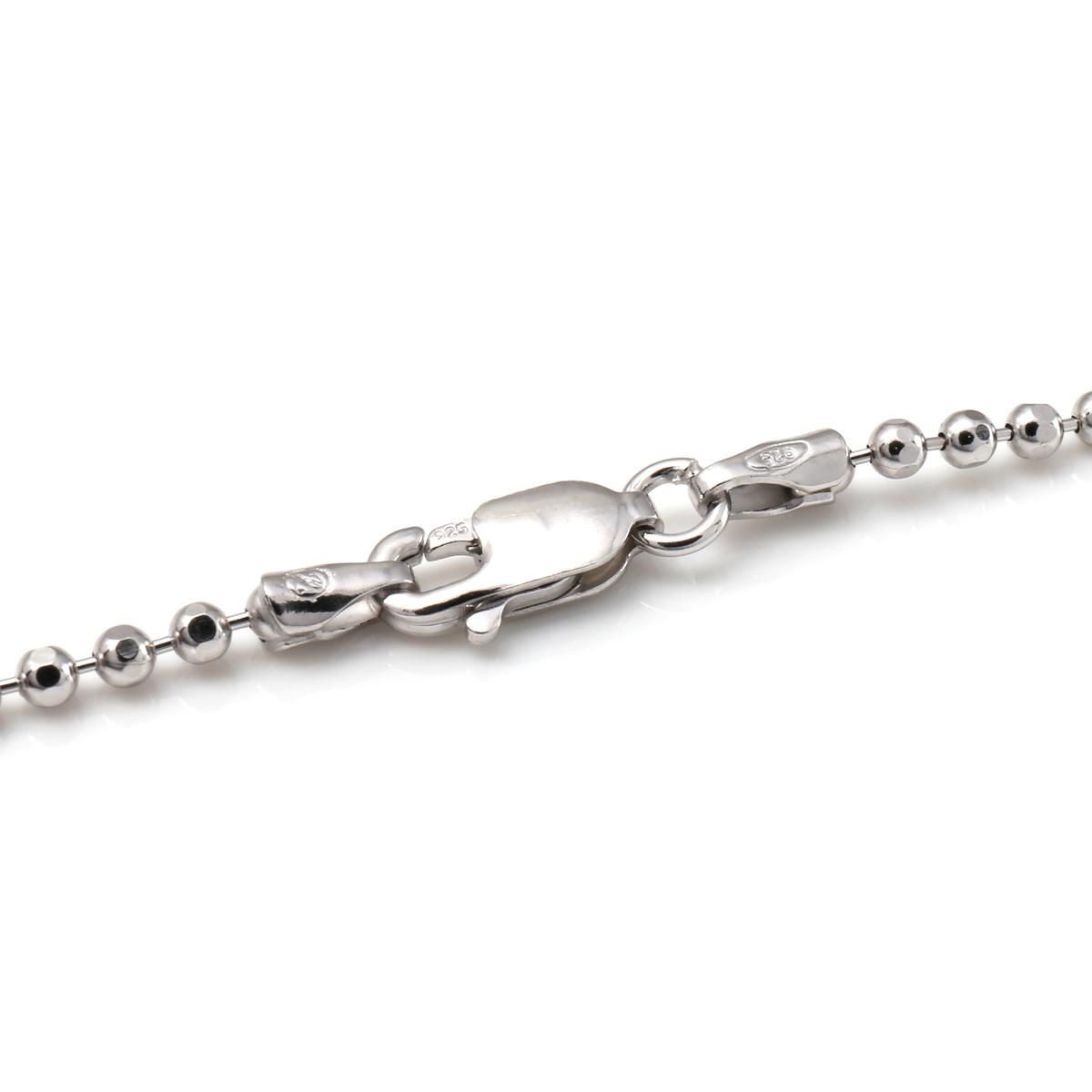 シルバー カットボールネックレス 幅2mm 40cm-60cm 200KPLD シルバー カットボールネックレス 幅2mm 40cm-60cm 200KPLD