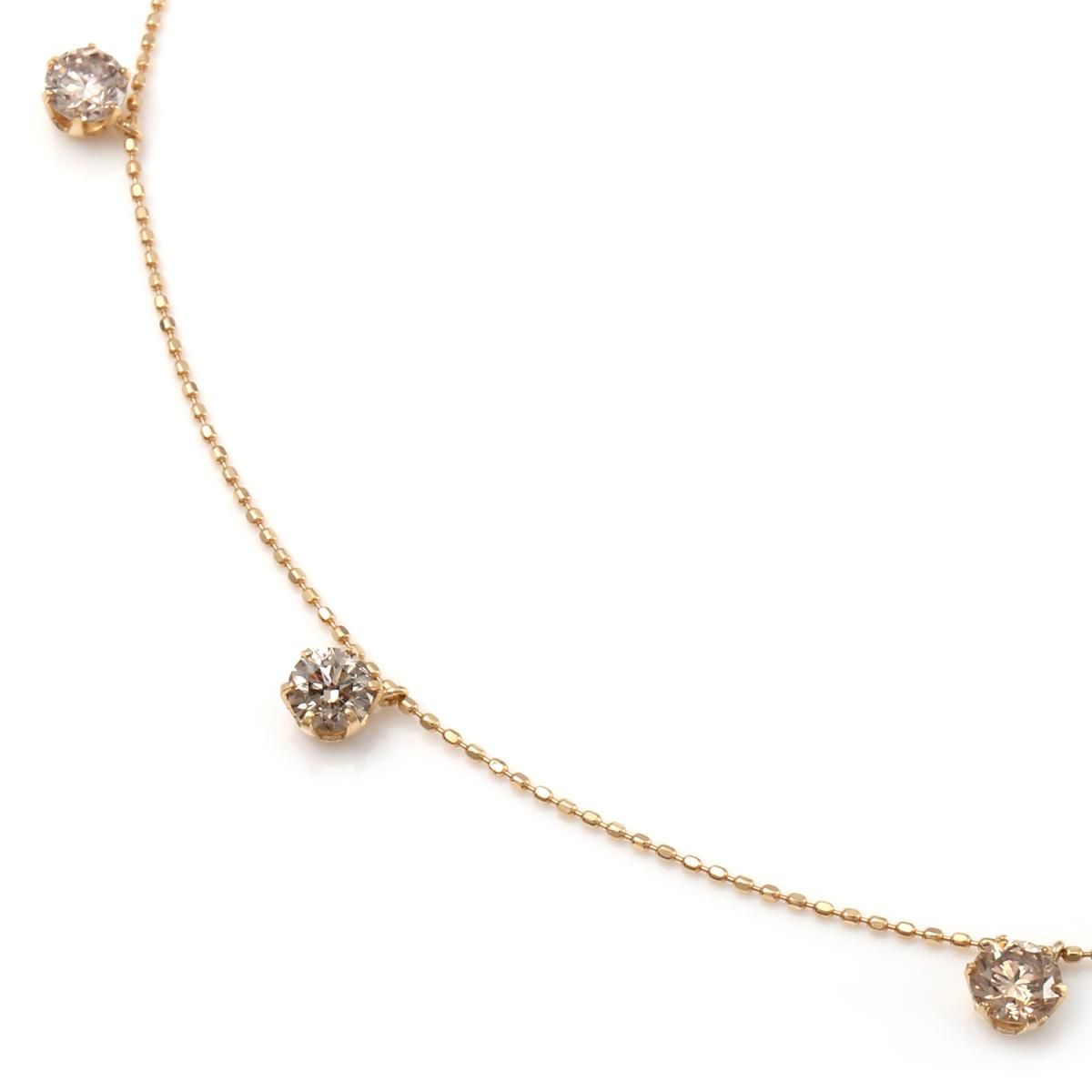 ダイヤモンド 18K イエローゴールド ネックレス&ペンダント 45cm ダイヤモンド 18K イエローゴールド ネックレス&ペンダント 45cm