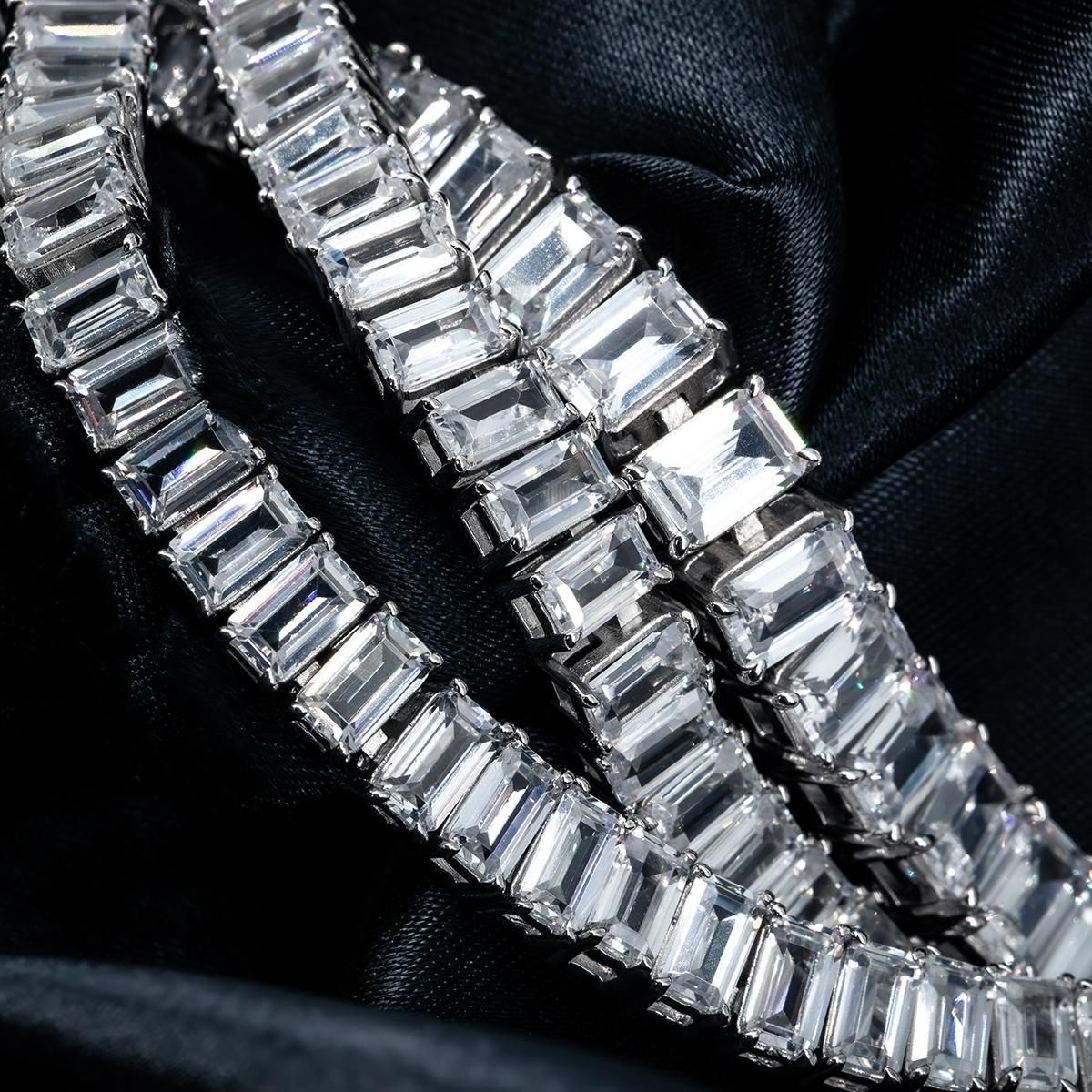 シルバー テニスネックレス 幅5.5mm 45cm-50cm AEN001-5X3MM シルバー テニスネックレス 幅5.5mm 45cm-50cm AEN001-5X3MM