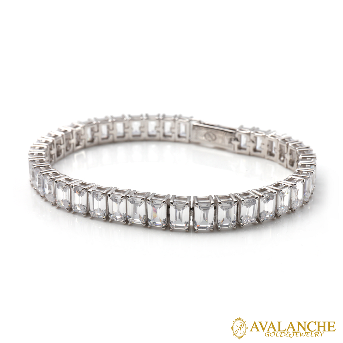 シルバー テニスブレスレット 幅6mm 18cm-19cmAEB001-6X4MM - AVALANCHE OFFICIAL STORE シルバー テニスブレスレット 幅6mm 18cm-19cmAEB001-6X4MM - AVALANCHE OFFICIAL STORE
