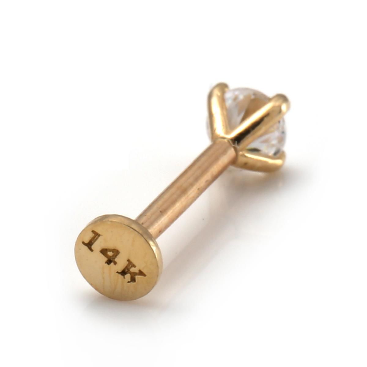 LA買付品　イエローゴールドピアス14K avalanche アヴァランチ 10K イエローゴールド ピアス 14mm - AVALANCHE OFFICIAL STORE