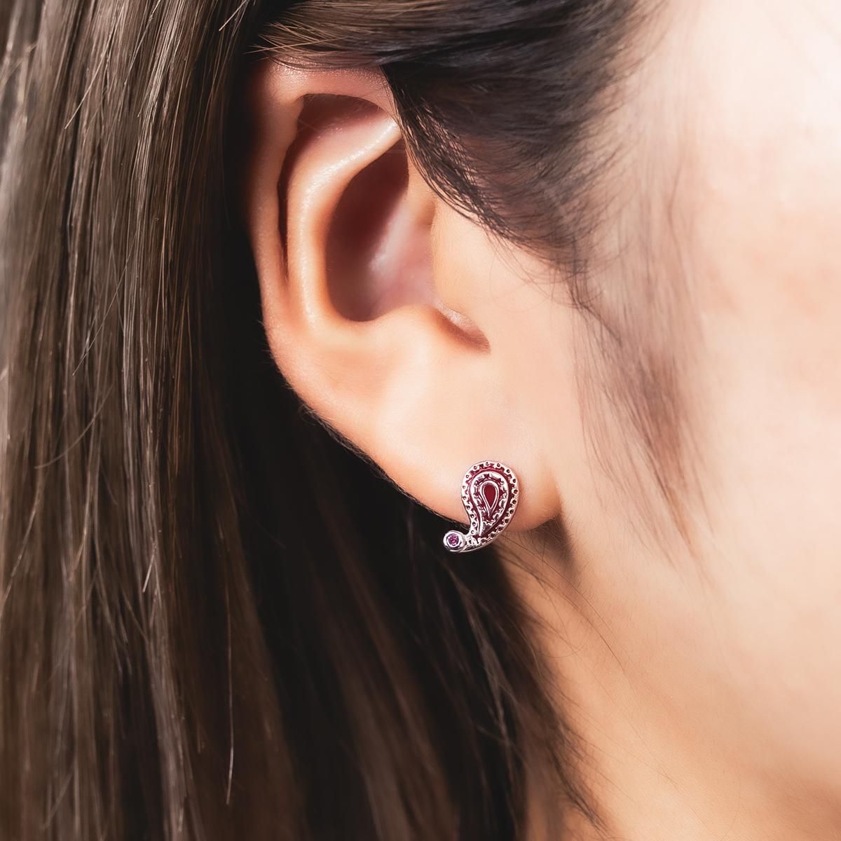10K ホワイトゴールド ピアス 15mm - AVALANCHE OFFICIAL STORE 10K ホワイトゴールド ピアス 15mm - AVALANCHE OFFICIAL STORE