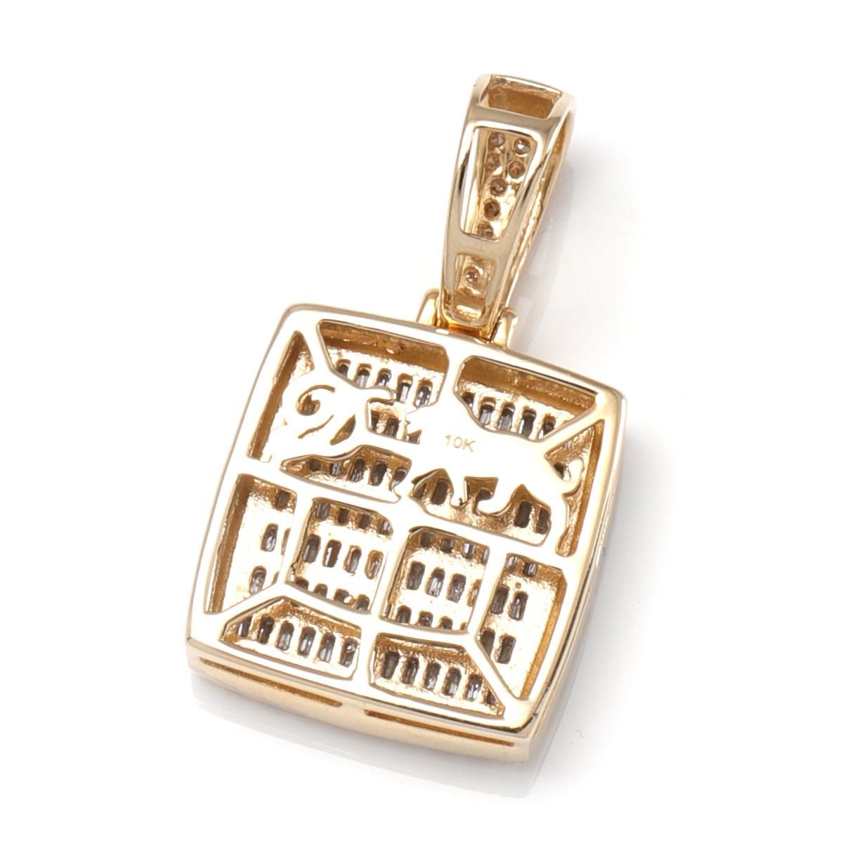 ダイヤモンド 10K イエローゴールド ペンダント A121230