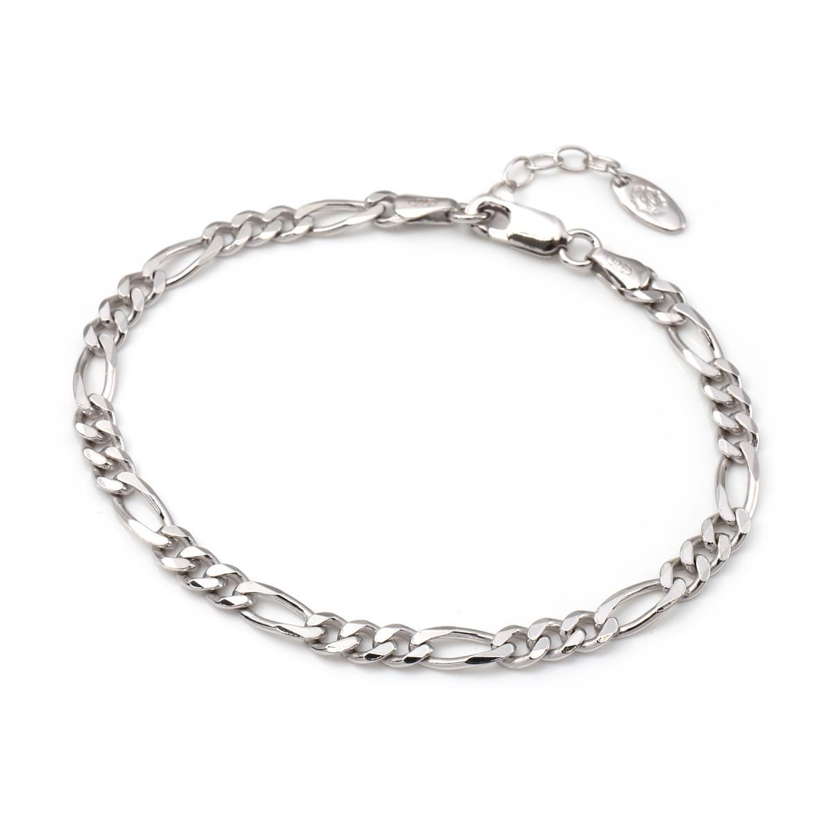 シルバー フィガロブレスレット 幅4.5mm 18cm-20cm 120F2-31D6 シルバー フィガロブレスレット 幅4.5mm 18cm-20cm 120F2-31D6