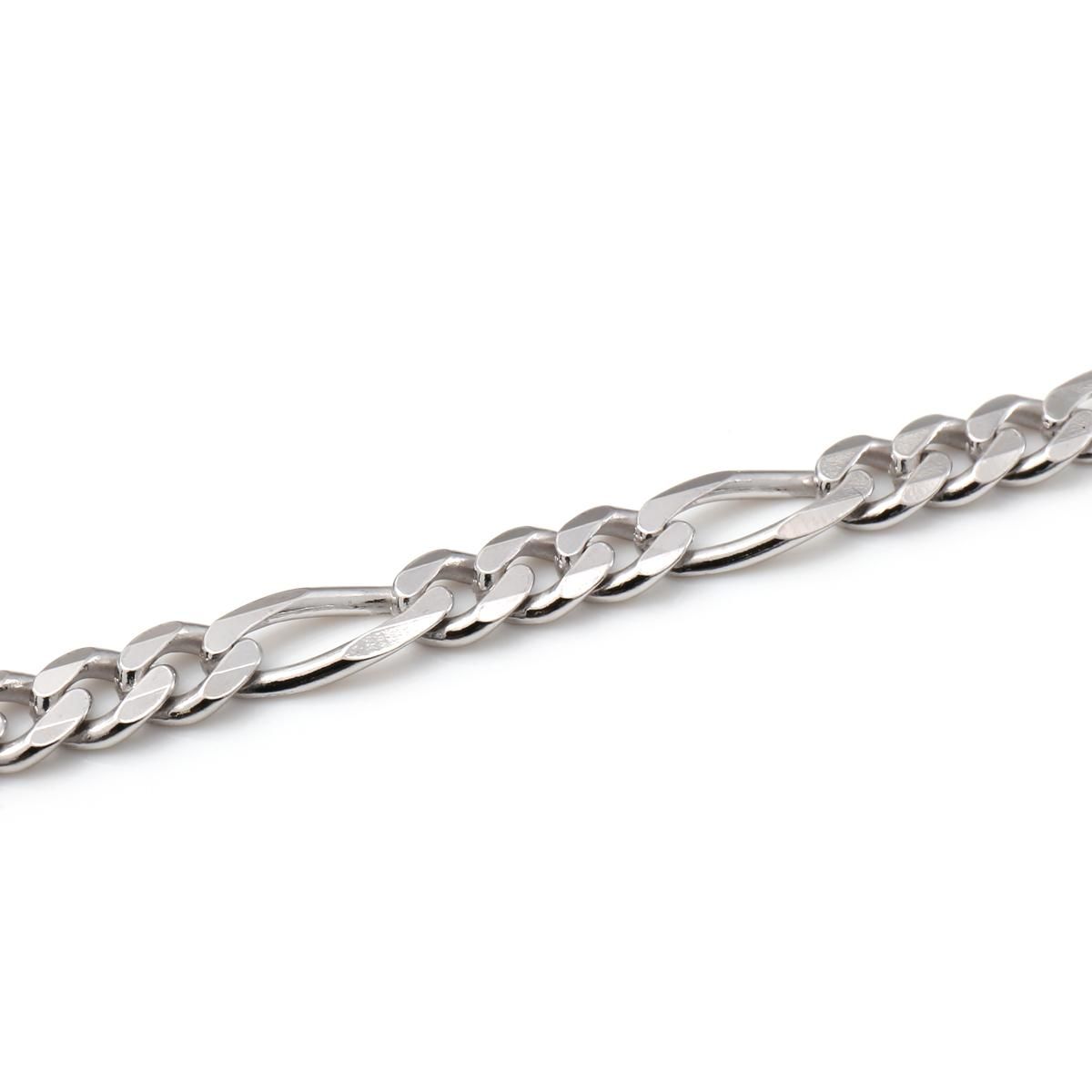 シルバー フィガロブレスレット 幅4.5mm 18cm-20cm 120F2-31D6 シルバー フィガロブレスレット 幅4.5mm 18cm-20cm 120F2-31D6