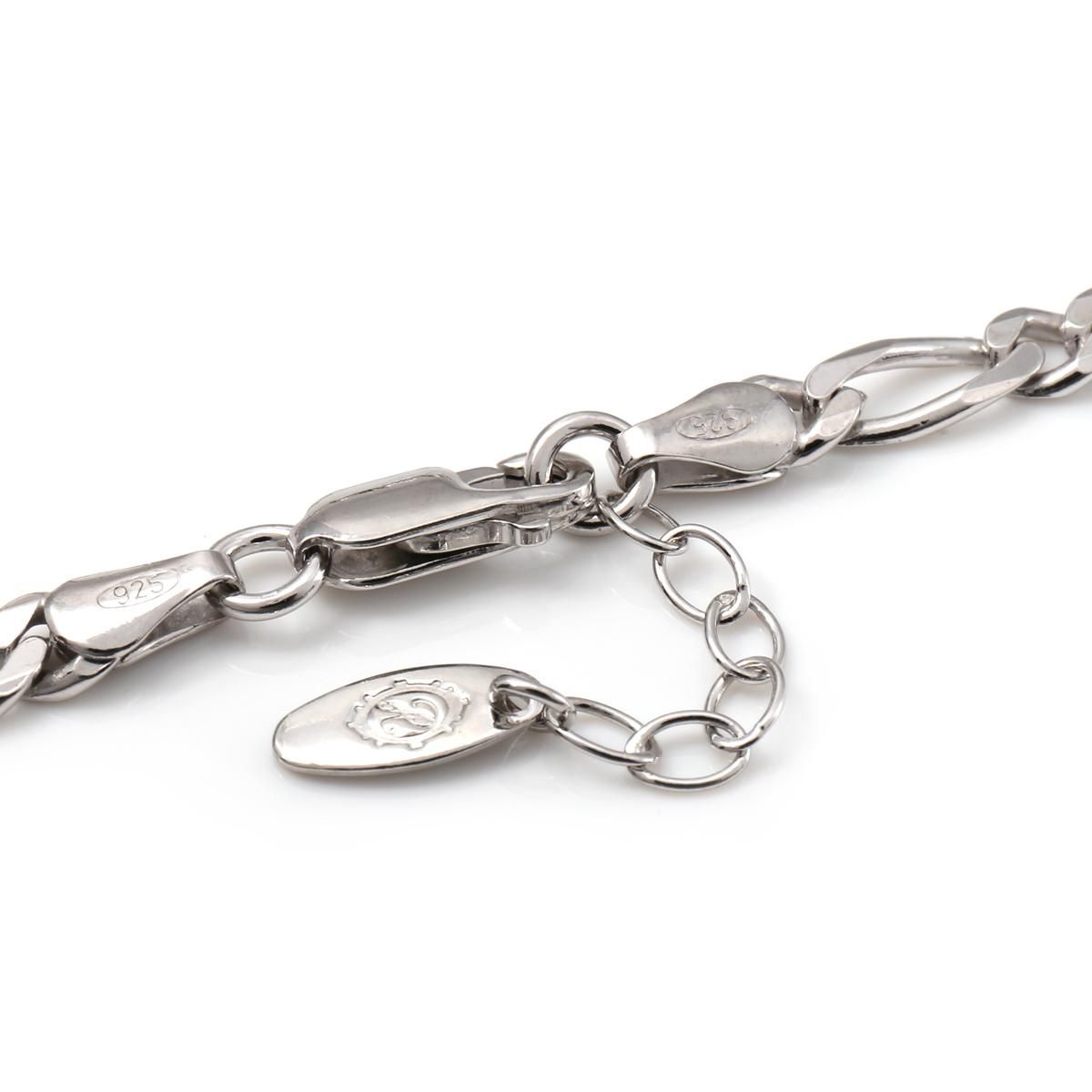 シルバー フィガロブレスレット 幅4.5mm 18cm-20cm 120F2-31D6 シルバー フィガロブレスレット 幅4.5mm 18cm-20cm 120F2-31D6
