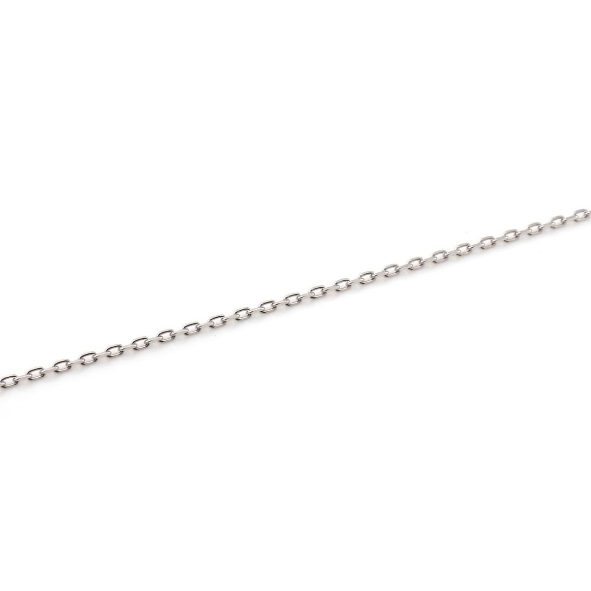 10K ホワイトゴールド アズキネックレス 幅0.7mm 40cm アズキ0.21 10K ホワイトゴールド アズキネックレス 幅0.7mm 40cm アズキ0.21