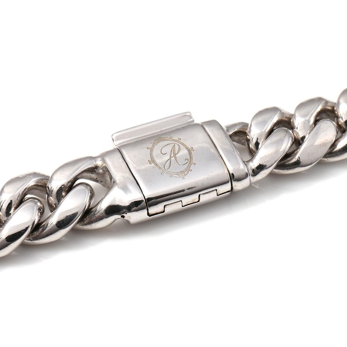 10K ホワイトゴールド マイアミネックレス 幅10mm 42.5cm - AVALANCHE