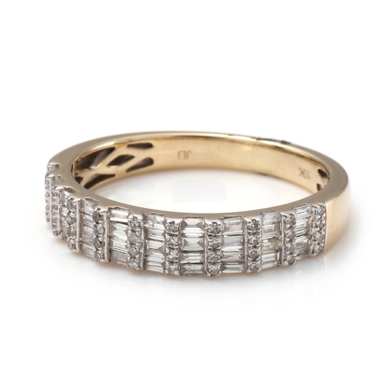 ダイヤモンド 14K イエローゴールド テニスブレスレット 幅3mm ダイヤモンド 14K イエローゴールド テニスブレスレット 幅3mm