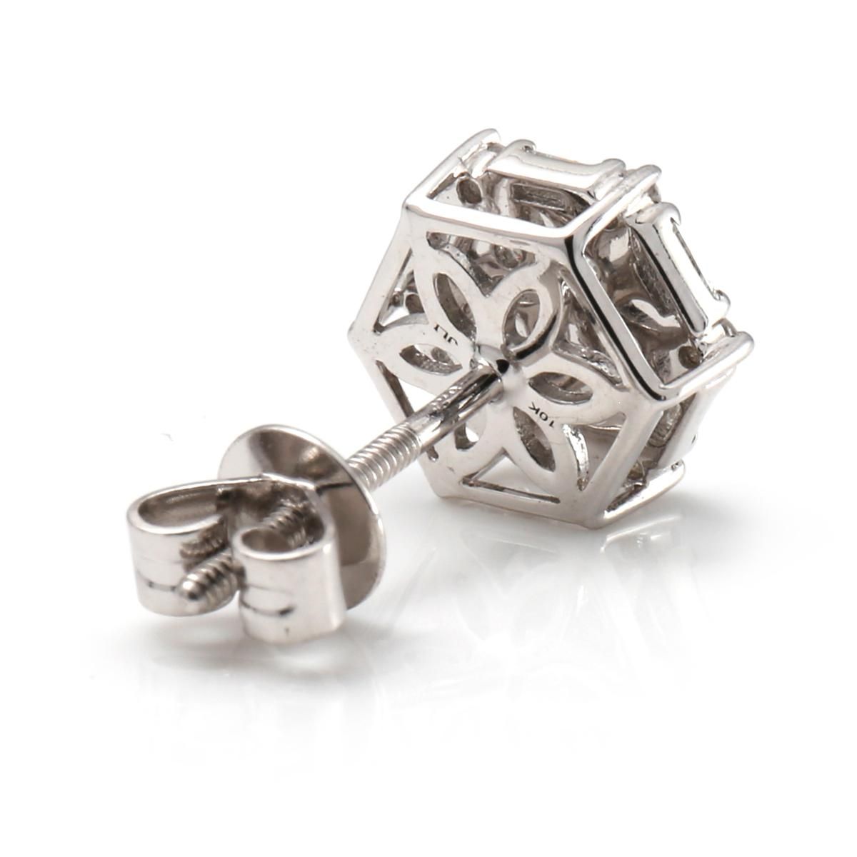 ダイヤモンド 10K ホワイトゴールド ピアス A0125743-WG ダイヤモンド 10K ホワイトゴールド ピアス A0125743-WG