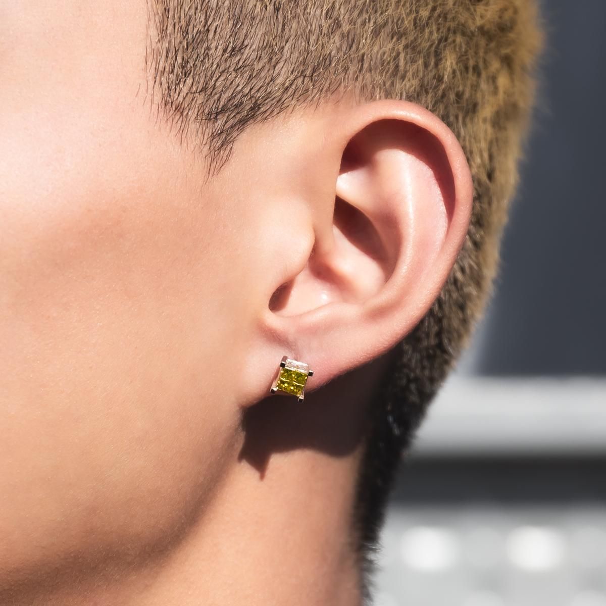 ダイヤモンド 14K ホワイトゴールド ピアス 6.5mm YELD4X4-L ダイヤモンド 14K ホワイトゴールド ピアス 6.5mm YELD4X4-L