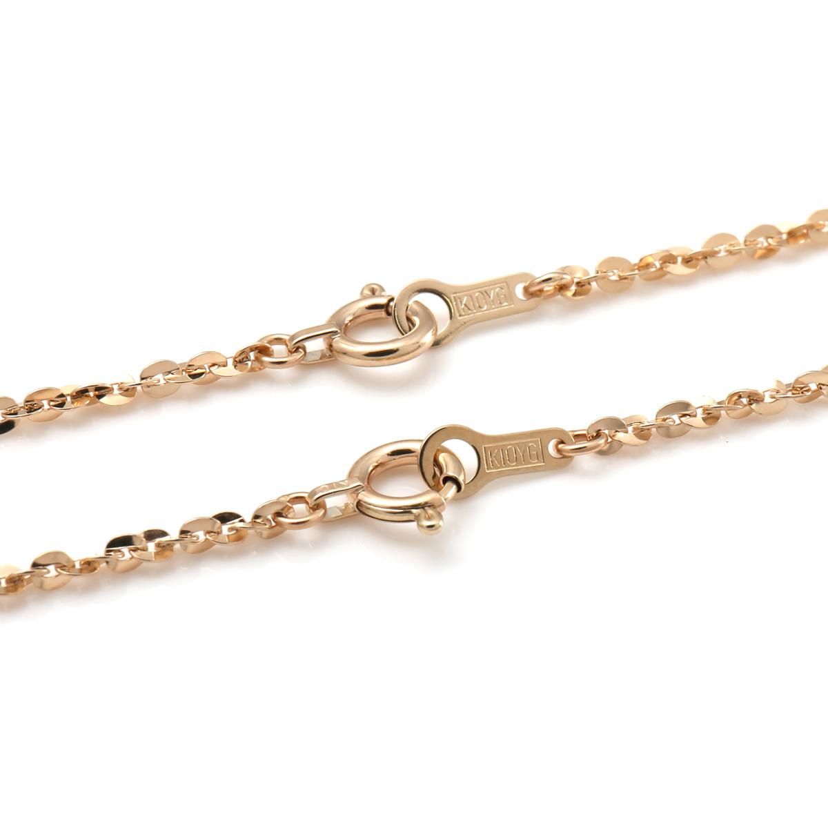 10K イエローゴールド ネックレス&ペンダント 40cm-50cm 3-16332-01L/3