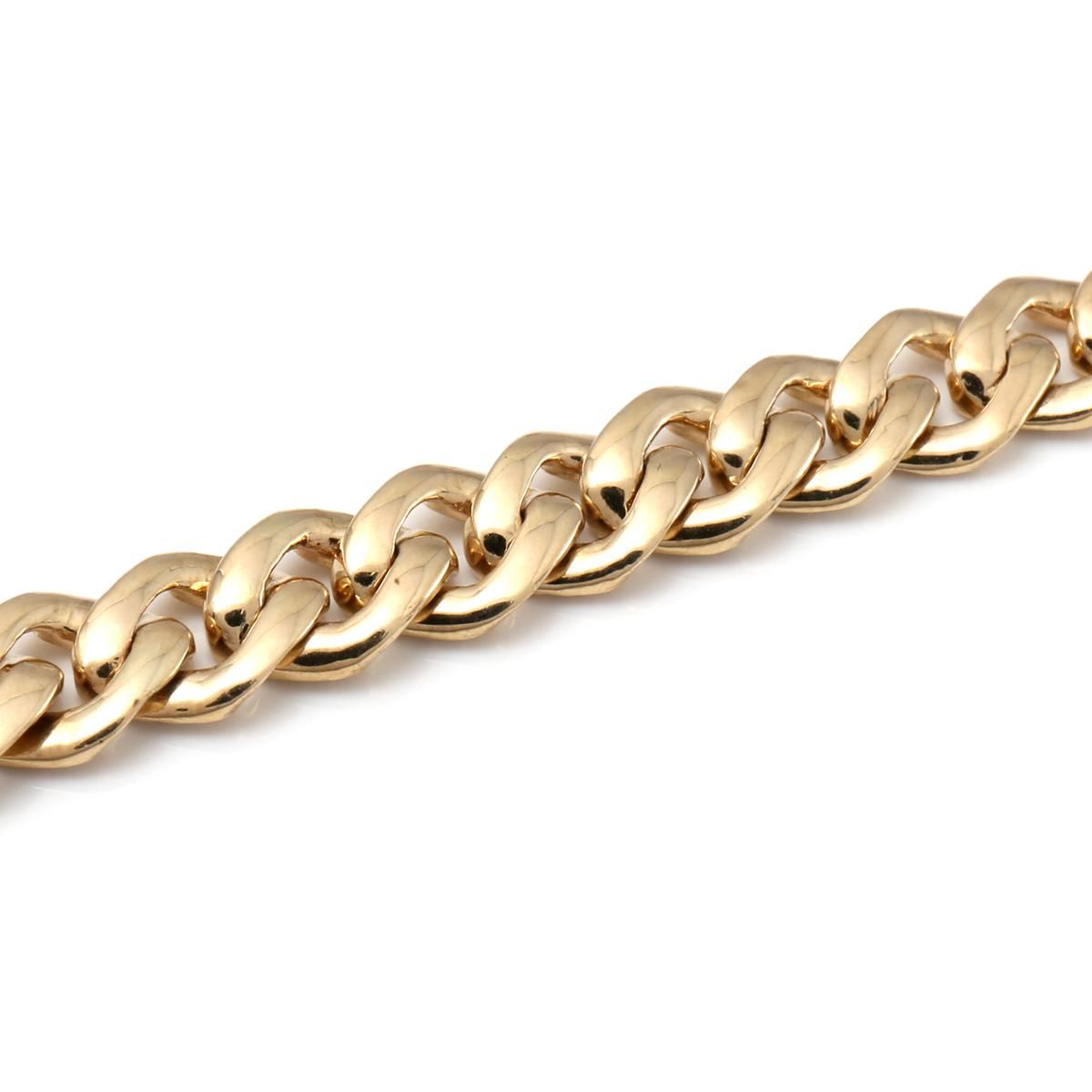 ダイヤモンド 14K イエローゴールド マイアミネックレス 幅7mm ダイヤモンド 14K イエローゴールド マイアミネックレス 幅7mm