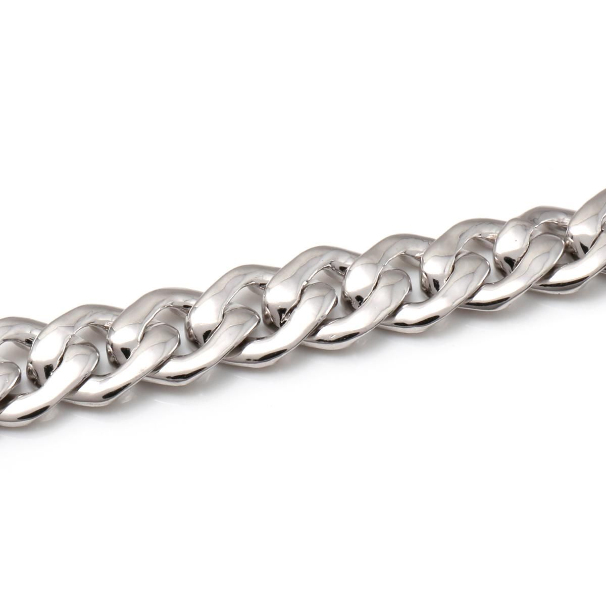 ダイヤモンド 14K ホワイトゴールド マイアミネックレス 幅7mm ダイヤモンド 14K ホワイトゴールド マイアミネックレス 幅7mm