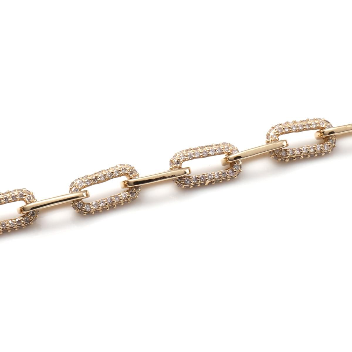 ダイヤモンド 14K イエローゴールド ペーパークリップ ダイヤモンド 14K イエローゴールド ペーパークリップ