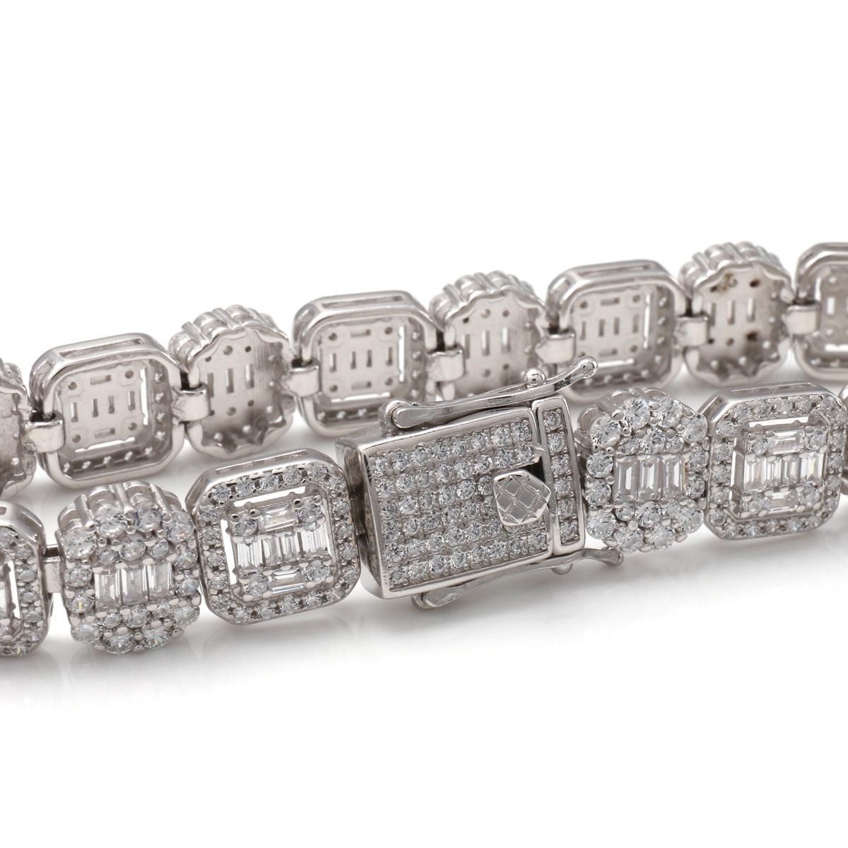 TRIDEA JEWELRY シルバー ブレスレット 喜平 12面 トリプル 20cm