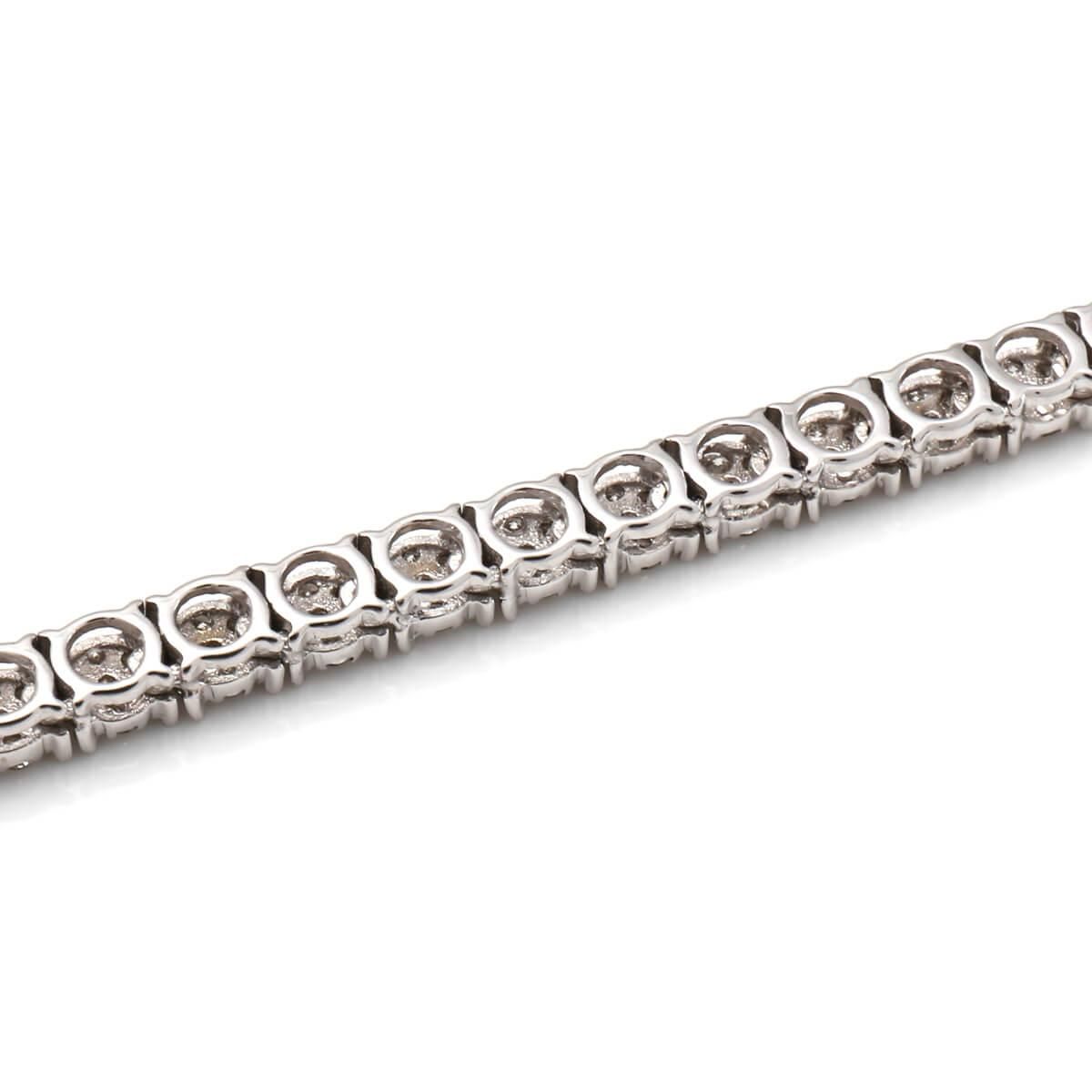 ダイヤモンド 14K ホワイトゴールド ブレスレット 幅3.5mm 19cm ダイヤモンド 14K ホワイトゴールド ブレスレット 幅3.5mm 19cm