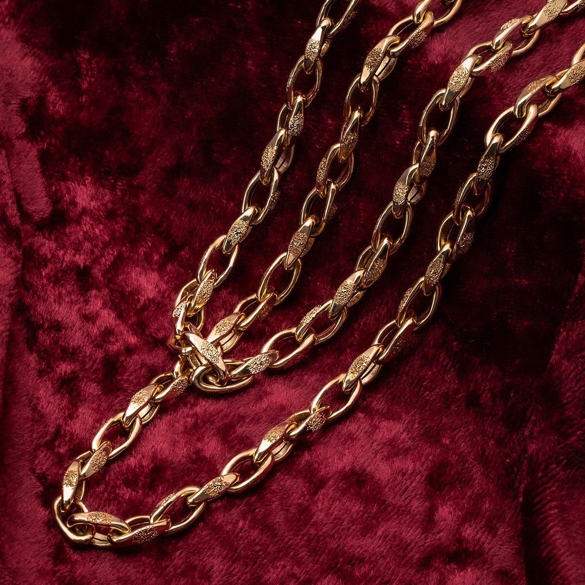 10K イエローゴールド ロイヤルケーブルネックレス 幅5mm 45cm 10K イエローゴールド ロイヤルケーブルネックレス 幅5mm 45cm