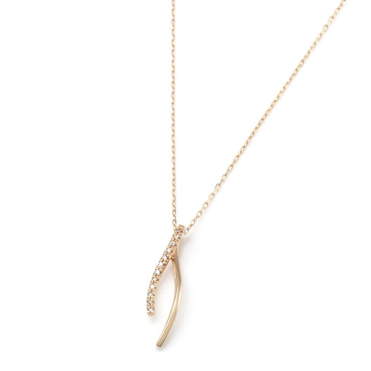 AVALANCHE 10kネックレス&ペンダント ダイヤモンド 10K イエローゴールド ネックレス&ペンダント 40cm